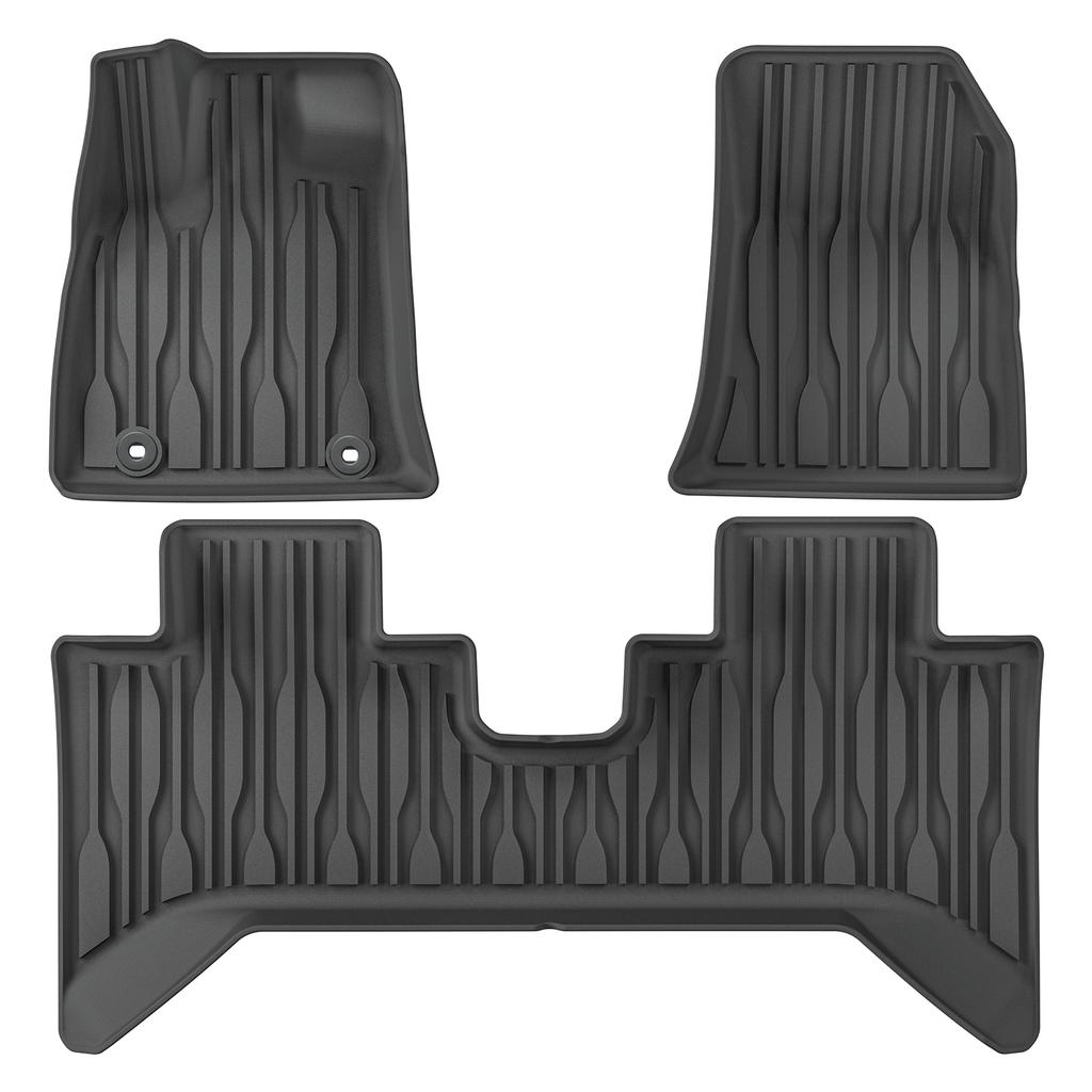 LUCKEASY for BYD SHARK 2025 2025 Car Floor Mats TPE Waterproof Foot Pad Auto Pickup Interior Accessories Cargo Liner Trunk Mat