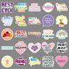 51 Positive Friendship Stickers: Uplifting English Phrases for Journals, Waterproof Decoration