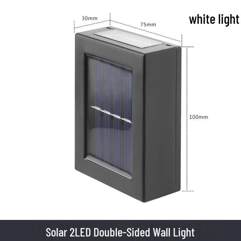 

Solar-Powered Outdoor Wall Light for Garden, Courtyard, and Home Decoration Small - White Light