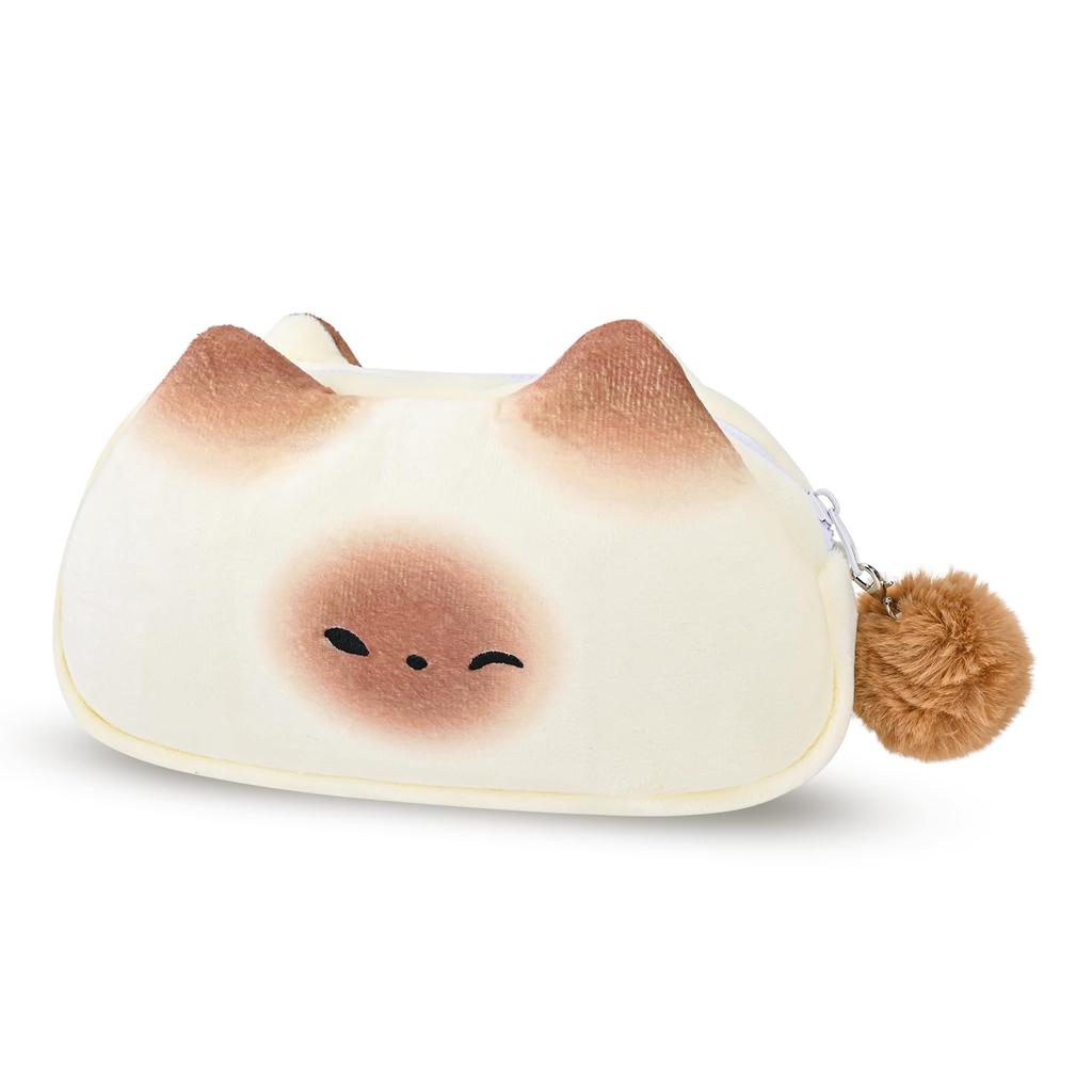 Newseego Small Cosmetic Cute Makeup Pouch for Large Cute and Stylish Storage Gadget Travel Cat Print Pouch, Women, Capacity, Pouch, Case, Portable,