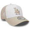New Era A-Frame Mesh Trucker Cap - Los Angeles Dodgers Beige