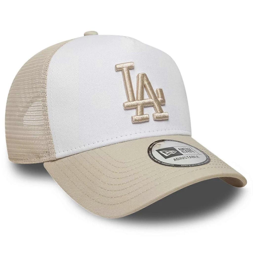 New Era A-Frame Mesh Trucker Cap - Los Angeles Dodgers Beige