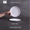 Pure White Ceramic 3-Piece Tableware Set