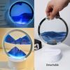 3D Treibsandlampe Atmosphärenlicht Ornament Kreatives Geschenk Sanduhr USB Nachtlampe Tischlampe Büro Firma Schlafzimmer Dekoration