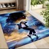 Michael Jackson Live Performance Carpet Rug Soft Washable Antislip Home Living Room Sofa Mats Personalized Christmas Rug