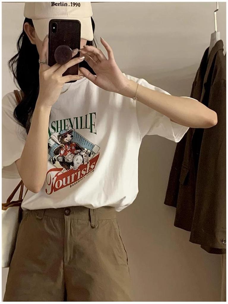 Women's High-Waist Pure Cotton Shorts - Summer 2026 Korean Style, Casual Straight Wide-Leg Design.