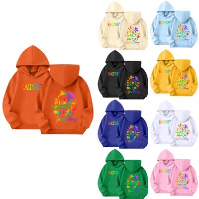 Kids Hooded Sweatshirt, Long Sleeve Pullover with Trendy Graphic Print for Boys and Girls
