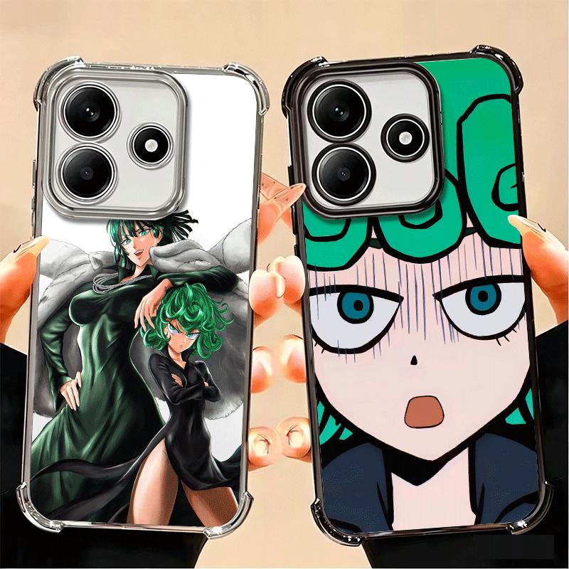 One P-Punch-Mans Tatsumaki Soft Phone Case For Xiaomi Poco X7 X8 Pro Max X6 X5 X3 F8 Ultra F7 M8 M7 M5S Redmi 15C 15A 15 14C 13C