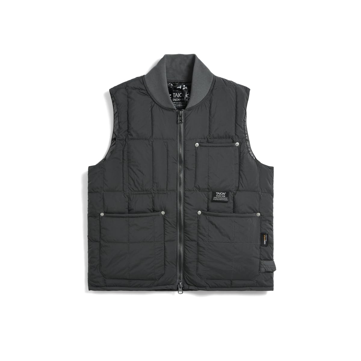 

Taion Work Rib Neck Double Zip Down Vest K008WZWK Kids