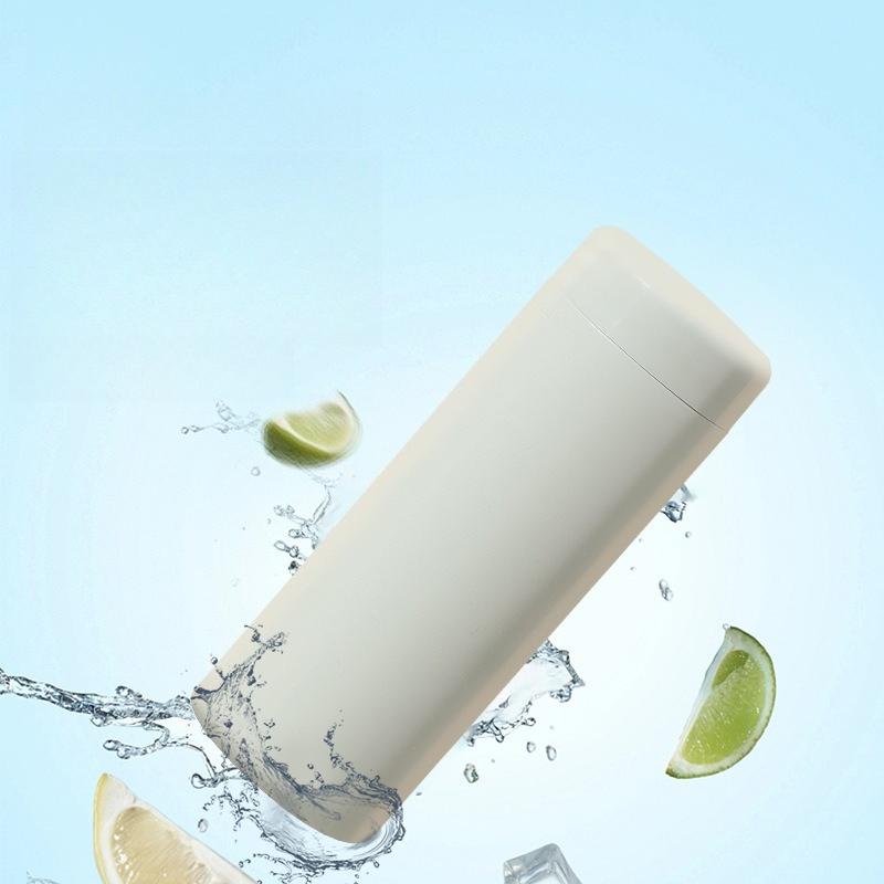 350ml Neue Taschentasse Mini Isolierflasche Business Gerader Becher Tragbar Große Kapazität Macaron Farbe