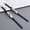 Design Women Cross Personality Jewelry Accessories Silicone Bracelet Korean Hand Rope Men Wristband