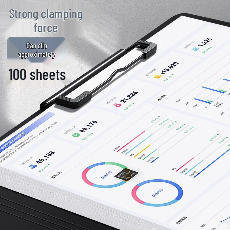 A4 Double Clip Folder for Documents and Resume Storage