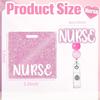 Einziehbarer Namenskartenhalter Krankenschwester Ausweishalter Glitzernder Krankenschwester Ausweis Karten ID Ausweishalter für Büro Krankenhaus