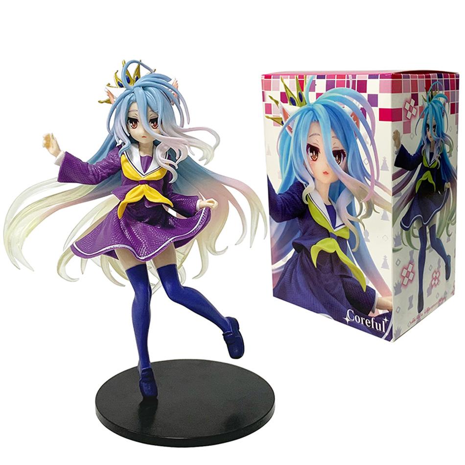 19CM Anime NGNL No Game No Life White "Figure Anime PVC Anime Action Figures Model Collection Ornament Anime Model Toy Gift