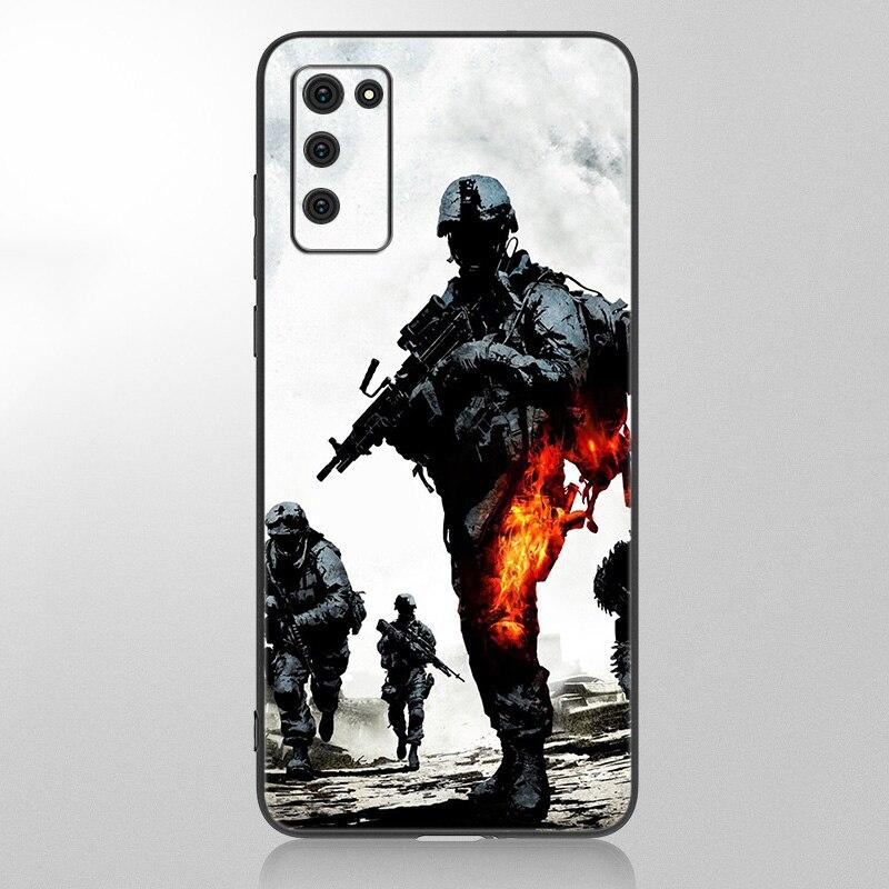 Army Soldier Special Forces Case For Samsung Galaxy A12 A02S A22 A32 A52 A72 A71 A51 A41 A31 A21 A11 A50 A70  A20S Black Cover