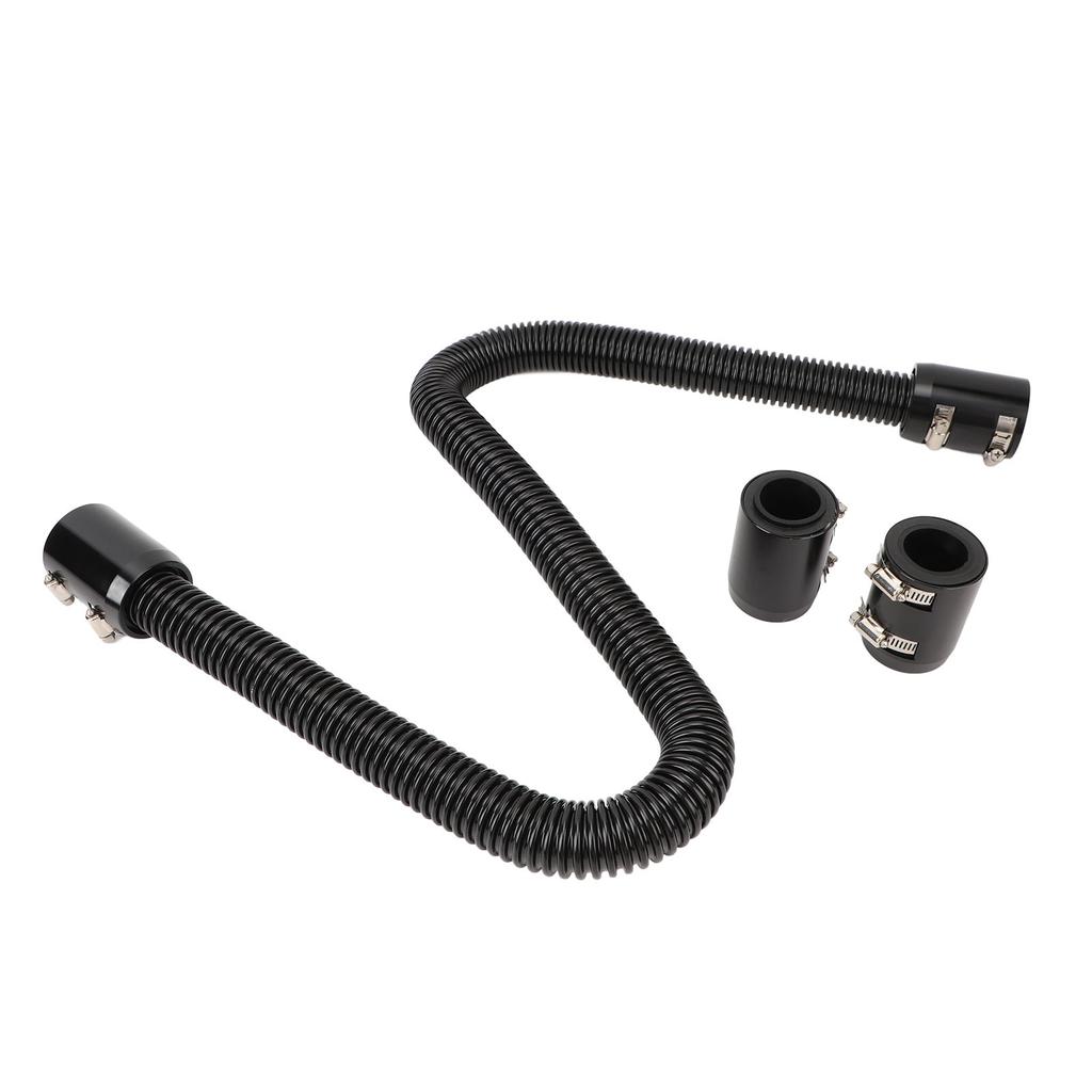 48inch Flexible Coolant Water Hose Kit Heat Resistant Stainless Steel Heat Dissipation Hose Set with 4