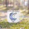 Creative Coffee Cups Best Mom In The Word Spanish Print Mug Camping Handle Mugs Handle Enamel Cup Festive Birthday Gifts for Mom