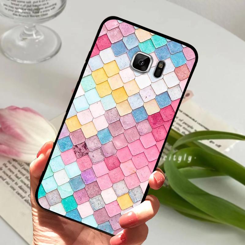 For Samsung Galaxy Note7 Case Note 7 N930 Silicone TPU Phone Cover For Samsung Note 8 Note 9 N950 N960 Cute Cartoon Bumper Shell