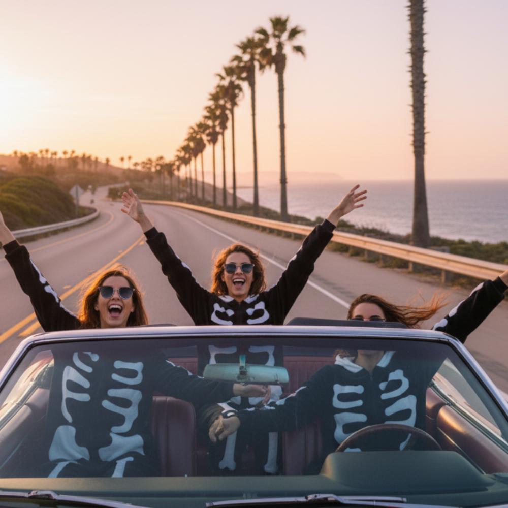 Kigurumi skeleton onesie costume St. Andrew's Day pajamas adult m Onesie skeleton costume - XL