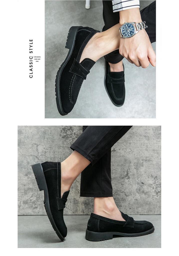 Men's Suede Matte Loafers - Autumn Business Casual Slip-on Driving Shoes