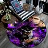 Yami Sukehiro pattern round rug,Carpet Rug for Living Room Bedroom Playroom ,Non-slip Floor Mat,Holiday Gifts and Birthday Gifts.