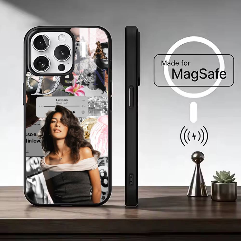British singer O-Olivia Dean Phone Case For iPhone17,16,15,14,13,12,11 Plus,Pro Magnetic For Magsafe Wireless Charging