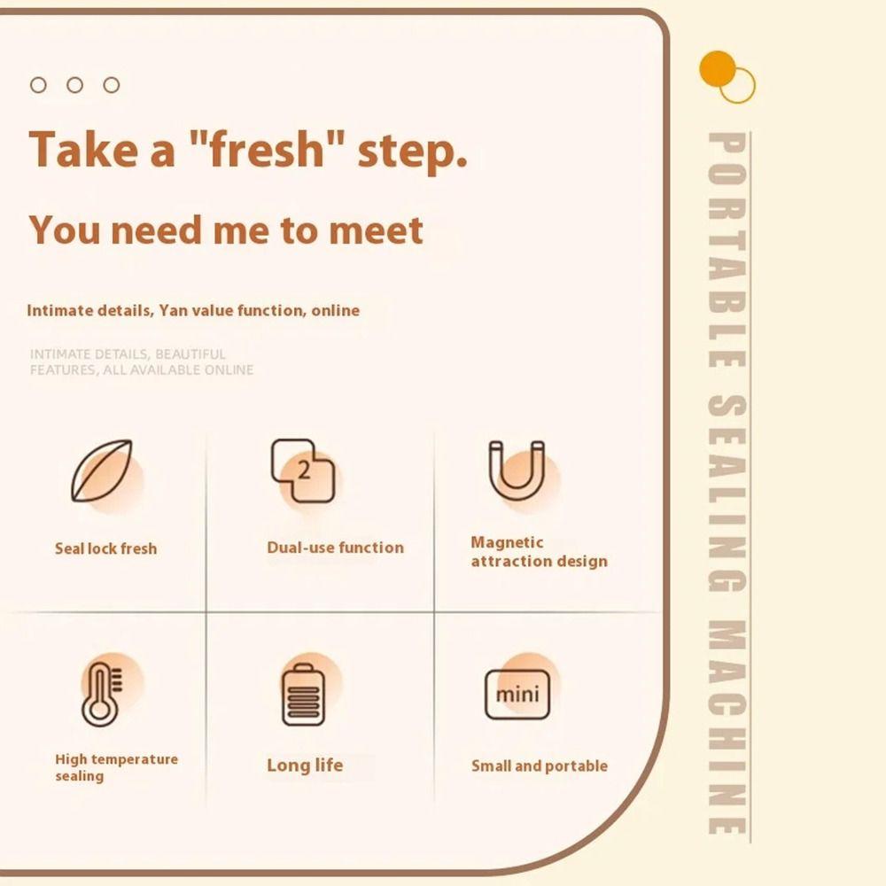 1Pcs Household Vacuum Sealing Machine Small Mini Snack Bag Sealing Machine New Plastic Bag Sealer