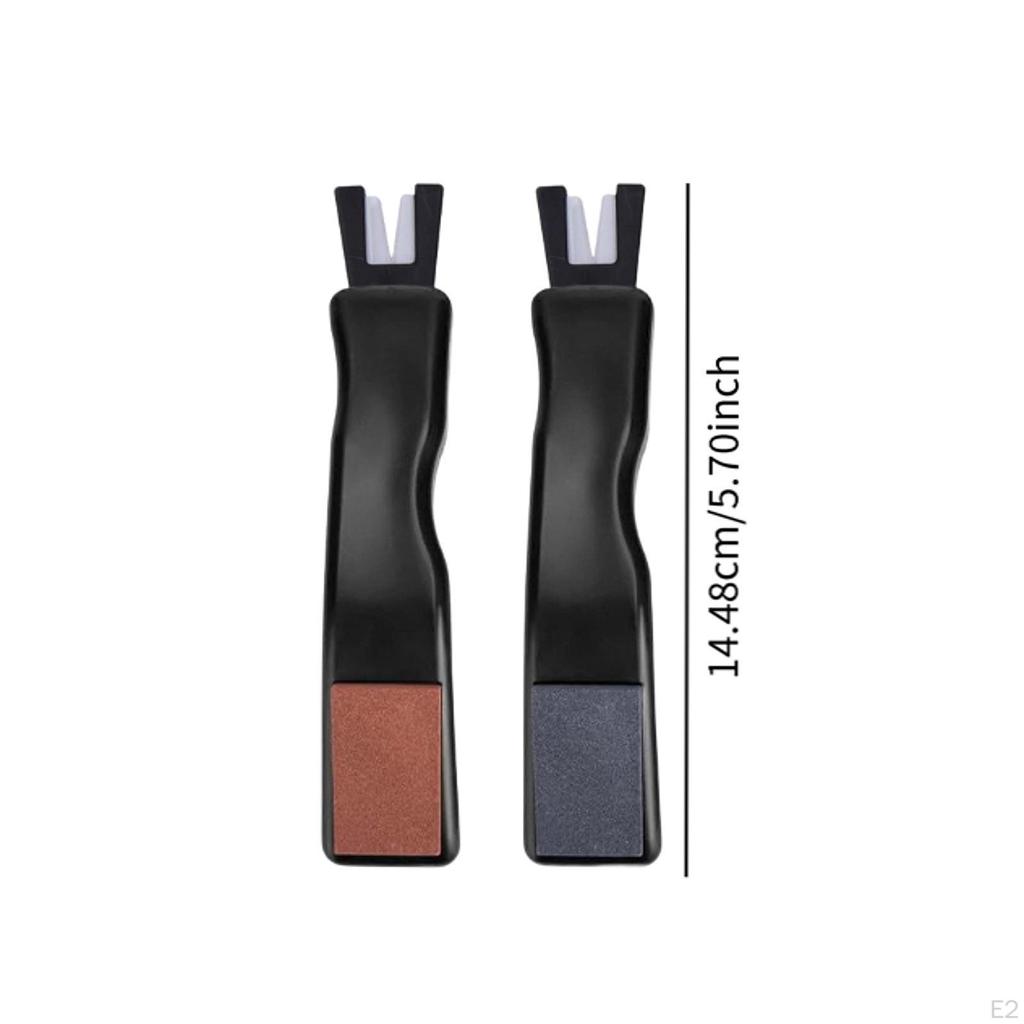 2 Pieces Pottery Ice Skate Sharpeners Sharpening Tools Supplies Handheld Accessories Lightweight