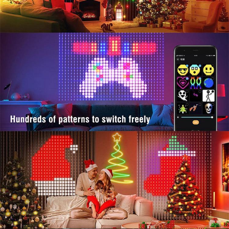 Smart RGB Dreamcolor Curtain Lights: Indoor Atmospheric Copper Wire LED String