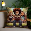 Cartoon A-Boondocks Retro Pillow Case Office Sofa Dorm Chair Back Short Plush Double-sided Printing Home  Cushion Cover
