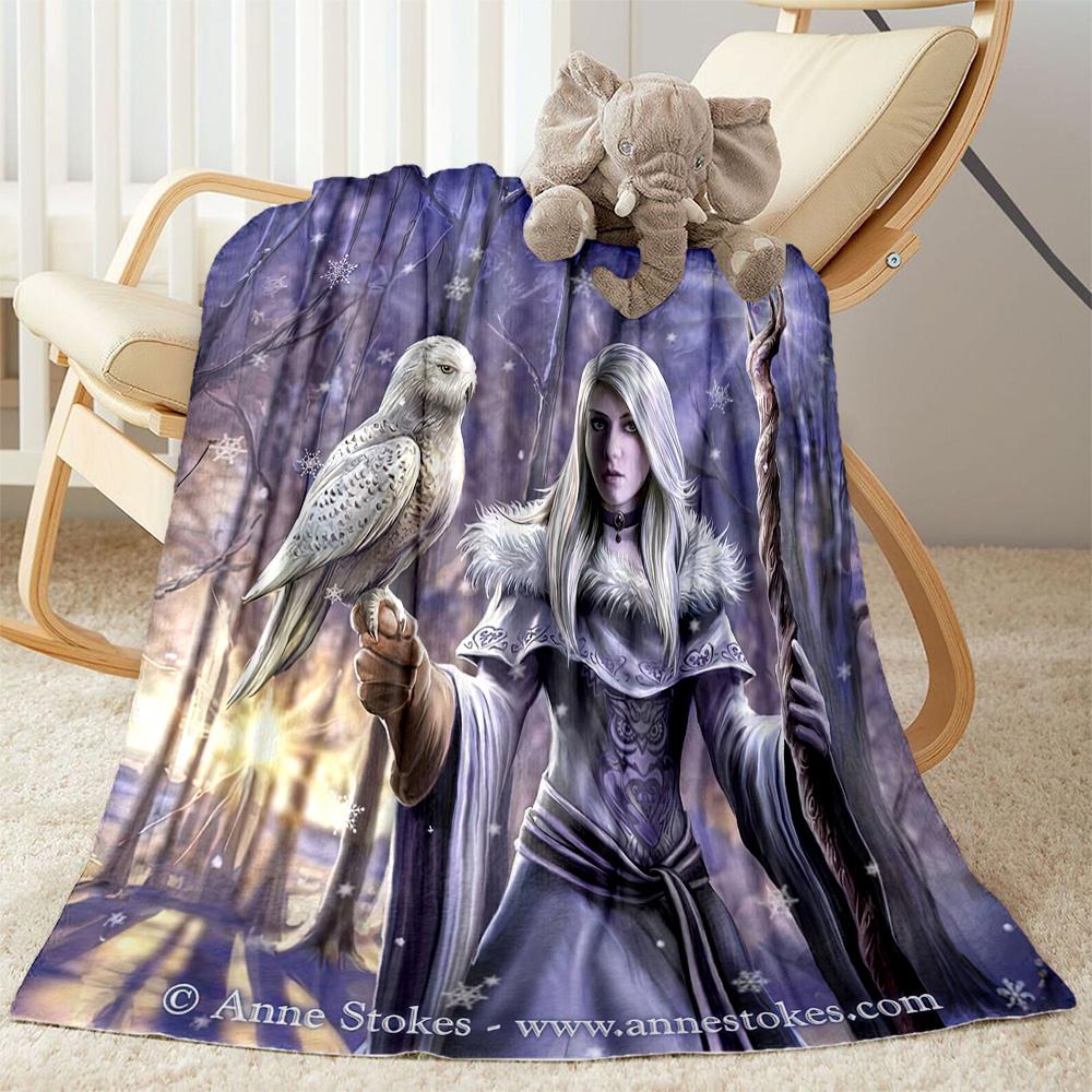 Gothic Style Blanket Soft & Cozy Perfect for Bed Office Chair Seaside for All Seasons Digital Print Best Holiday Gift for Friends Family
