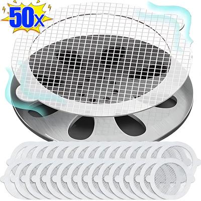 50/1 pz Adesivo Tappo Scarico Doccia Usa e Getta Raccogli Capelli Tappo Scarico Copertura Filtro Vasche da Bagno Rete Accessori Bagno Cucina