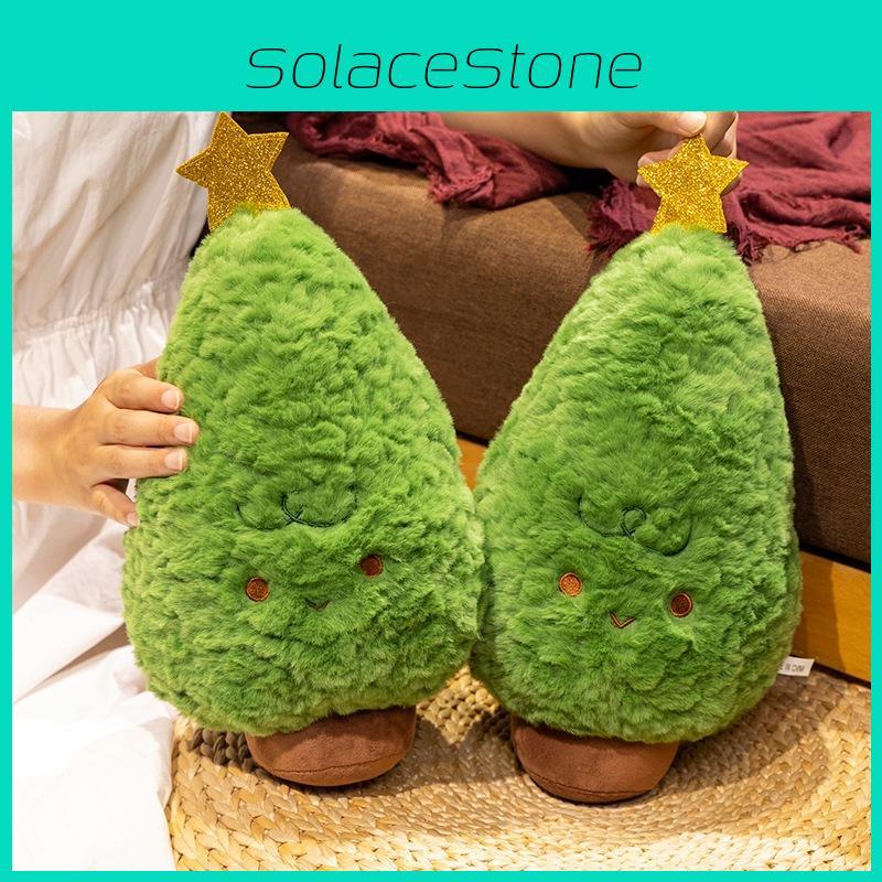 35cm Green Christmas Tree Plush Pillow Doll For Holiday Decor And Gift Ideas