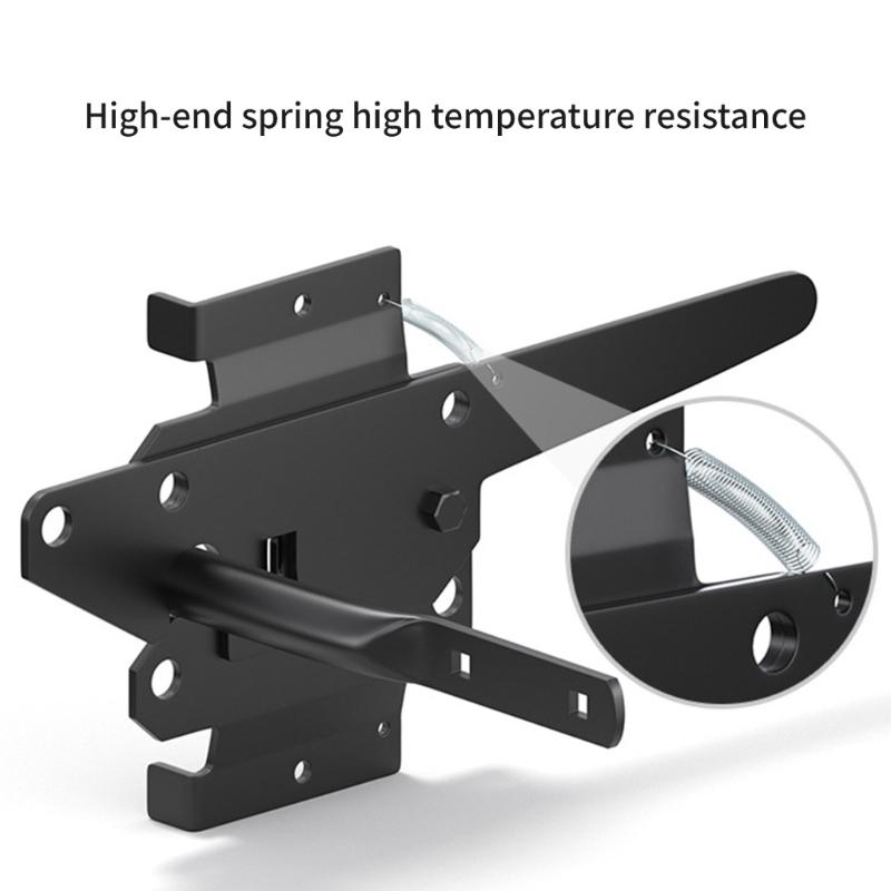 Auto Locking Gate Latches Heavy Duty Latches Iron Security Lock Quick Pin Door Bolt Automatic Latches Door Hardwares