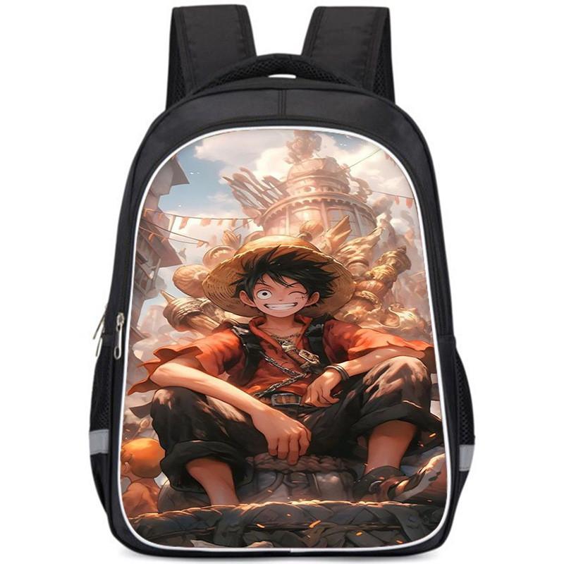 Large Capacity Lightweight Oxford Cloth Backpack For Kids Unisex School Bag