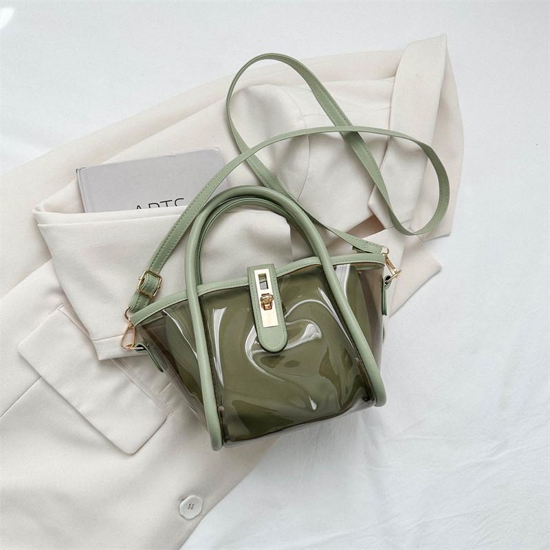 Chic Casual Women's Pvc Jelly Bag Versatile Transparent Crossbody Purse For Summer