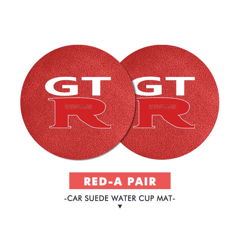 

For Nissan Car Water Cup Pad Auto Bottle Holder Coaster Anti-slip Mat GTR C210 R30 GTS-R R33 R34 GT-R R35 Nismo