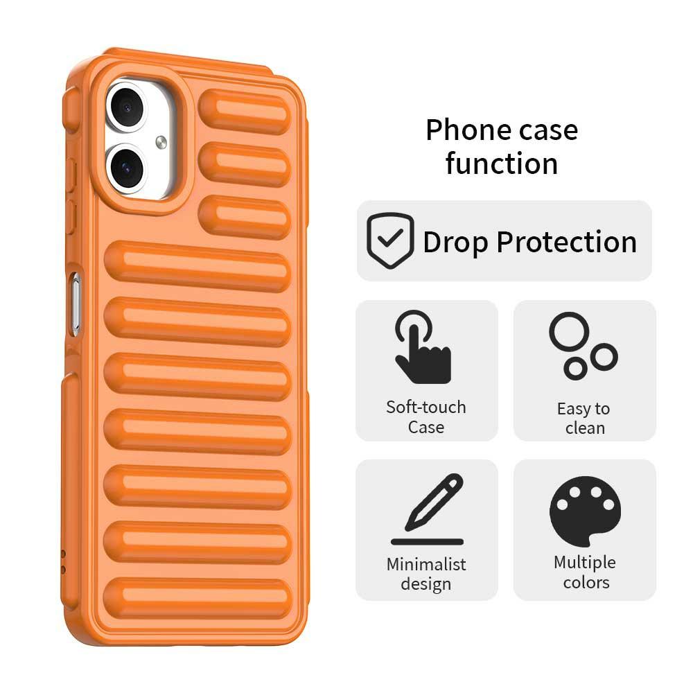

For Samsung Galaxy A06 4G Case Protective TPU Phone Cover Orange