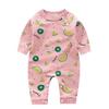 Romper Print Long Sleeve Baby Boy Girl Kids Unisex Clothing Casual Illustration Cotton 23550 Style 14 9Months [Misia Luxury] Spring/Autumn Children's