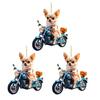 Vánoční dekorace Štěně Jízda na motocyklu Akrylový přívěsek Vánoční stromeček na zavěšení do auta na prázdniny