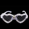 LED Light-up Flashing Glasses: Square, Heart-shaped, Venetian Blind Styles