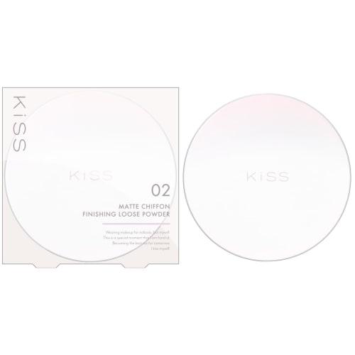 

Kiss matte chiffon finishing loose powder 02 natural 14g semi-matte reduces shine and increases makeup durability