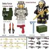 Delta Warden Weilong Red Wolf Building Block Figure Model Toy