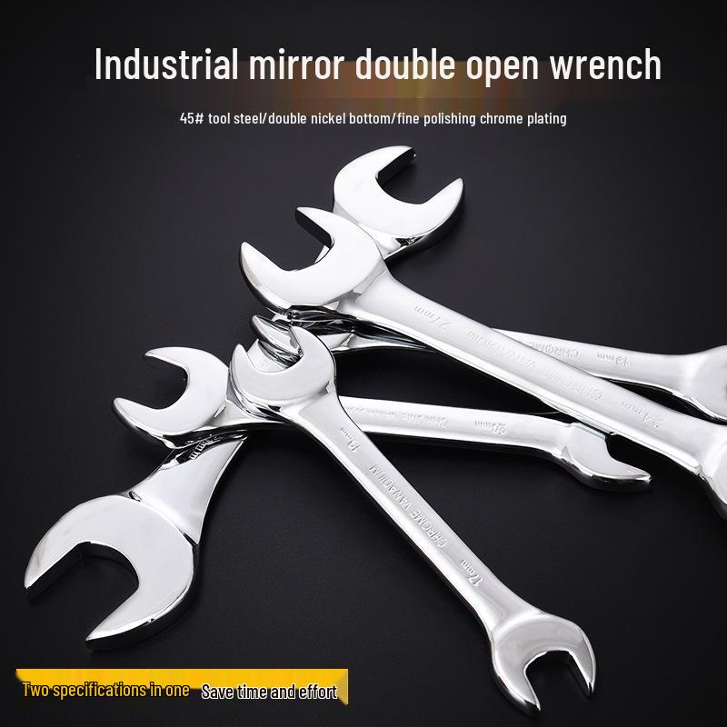 Dual-Head Allen Wrench Set - Rust-Proof Pearl Nickel Auto Repair Tool