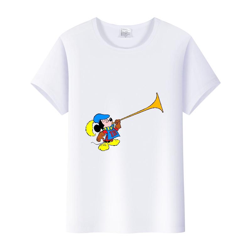 Summer Short Sleeve T-shirt Unisex Cartoon Tshirt Tops Oversized Tee Mickey Mouse Graphic Clothes