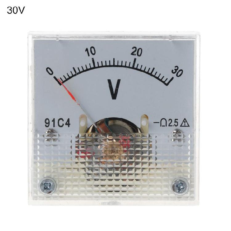 DC Analog Panel Voltage Gauge Volt Meter 91C1 2.5% Error Margin 10 Styles Ga