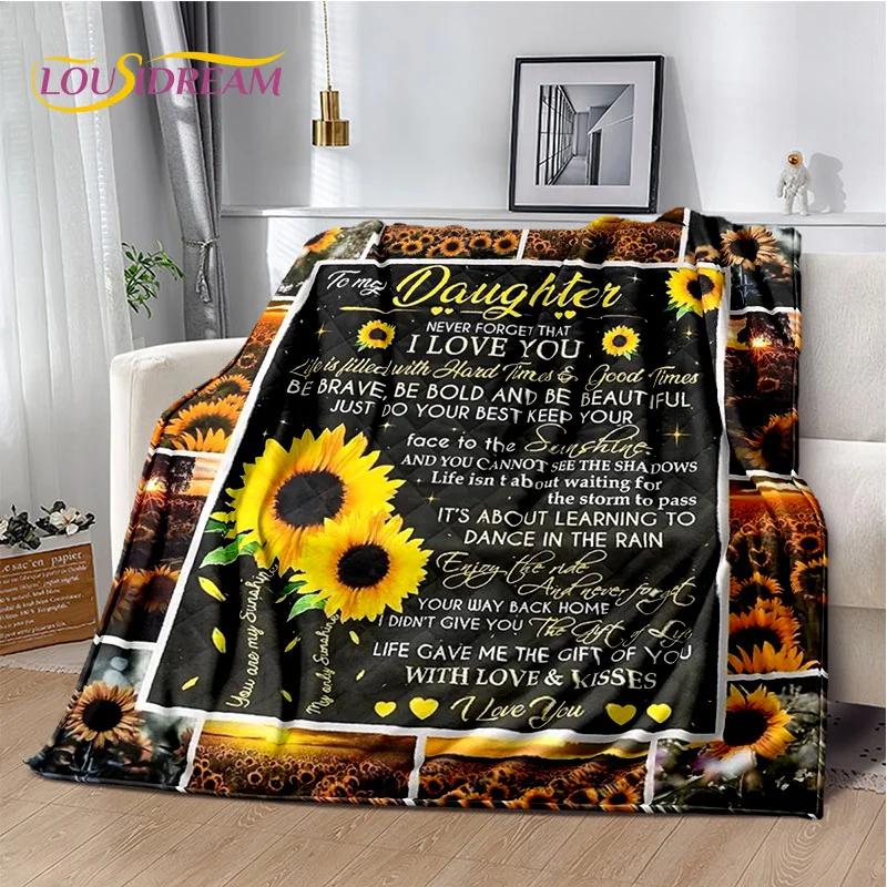 29 Style New Gift To My Son Daughter Grandedaughter Letter  Blanket,Soft Throw Blanket for Home Bedroom Bed Sofa Picnic Cover