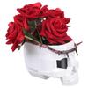Skull Rose Flower Building Set Artificial Flower Bouquet Building Block Assembly Toy For Men Women Halloween Gift