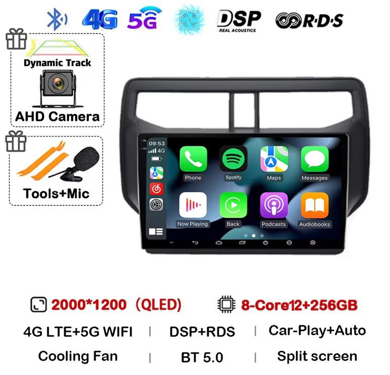 Android 14 Auto Car Radio For Toyota Rush Daihatsu Terios 2017 2018 2019 2020 Multimedia GPS Navigation Stereo Player Head Unit