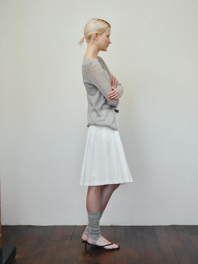 Reply Ribbed Layered Cardigan Set_Grey